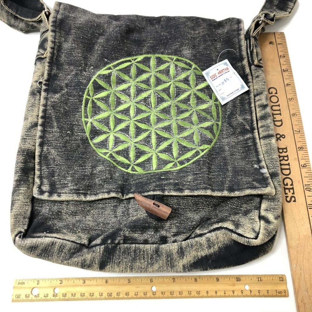 Siddhartha Handmade Medallion Boho Crossbody Bag - Picture 8 of 8